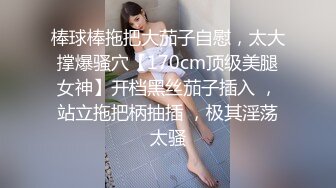 棒球棒拖把大茄子自慰，太大撑爆骚穴【170cm顶级美腿女神】开档黑丝茄子插入 ，站立拖把柄抽插 ，极其淫荡太骚