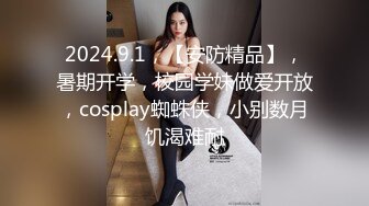 2024.9.1，【安防精品】，暑期开学，校园学妹做爱开放，cosplay蜘蛛侠，小别数月饥渴难耐