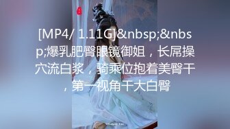 [MP4/ 1.11G]&nbsp;&nbsp;爆乳肥臀眼镜御姐，长屌操穴流白浆，骑乘位抱着美臀干，第一视角干大白臀