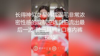 长得神似女星韩雪逼毛非常浓密性感的厦航空姐自拍流出最后一波-骑玩具熊+口塞内裤视频