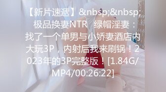 【新片速遞】&nbsp;&nbsp;✨极品换妻NTR✨绿帽淫妻：找了一个单男与小娇妻酒店内大玩3P，内射后我来刷锅！2023年的3P完整版！[1.84G/MP4/00:26:22]