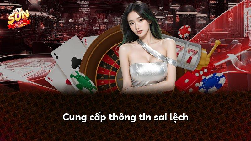 Cung cấp thông tin sai lệch